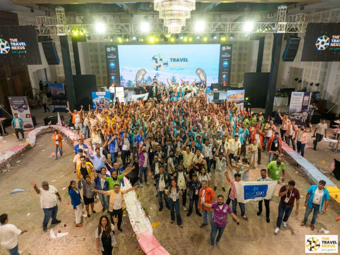 Large corporate gathering