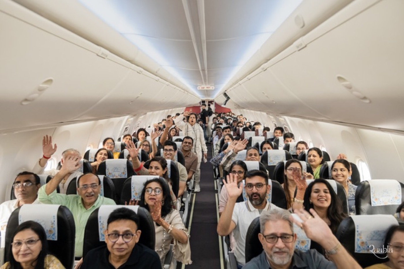 Group on a flight